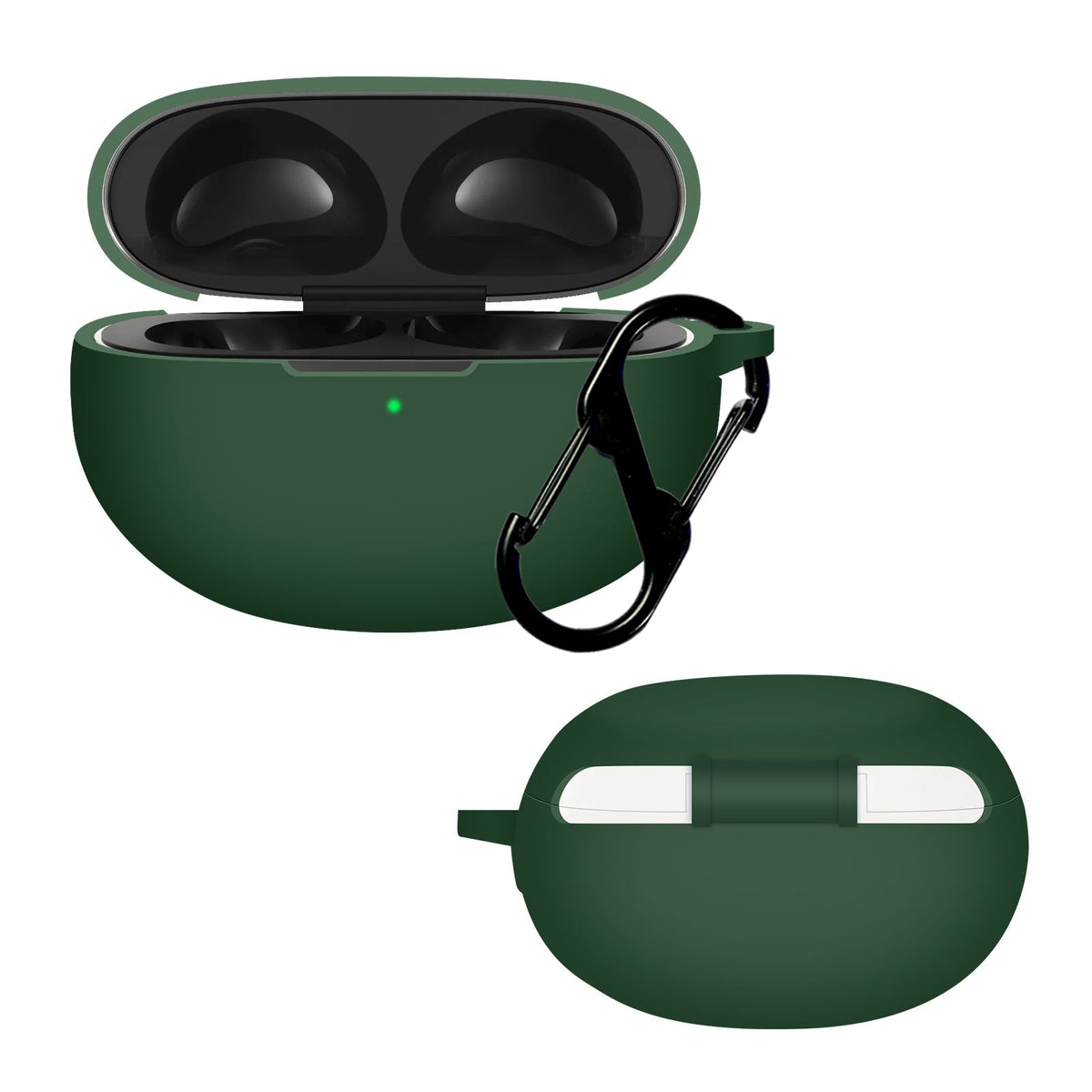 DeepZstore Silicone Case Cover for Realme Buds Air5/ Air6 - Green Colour