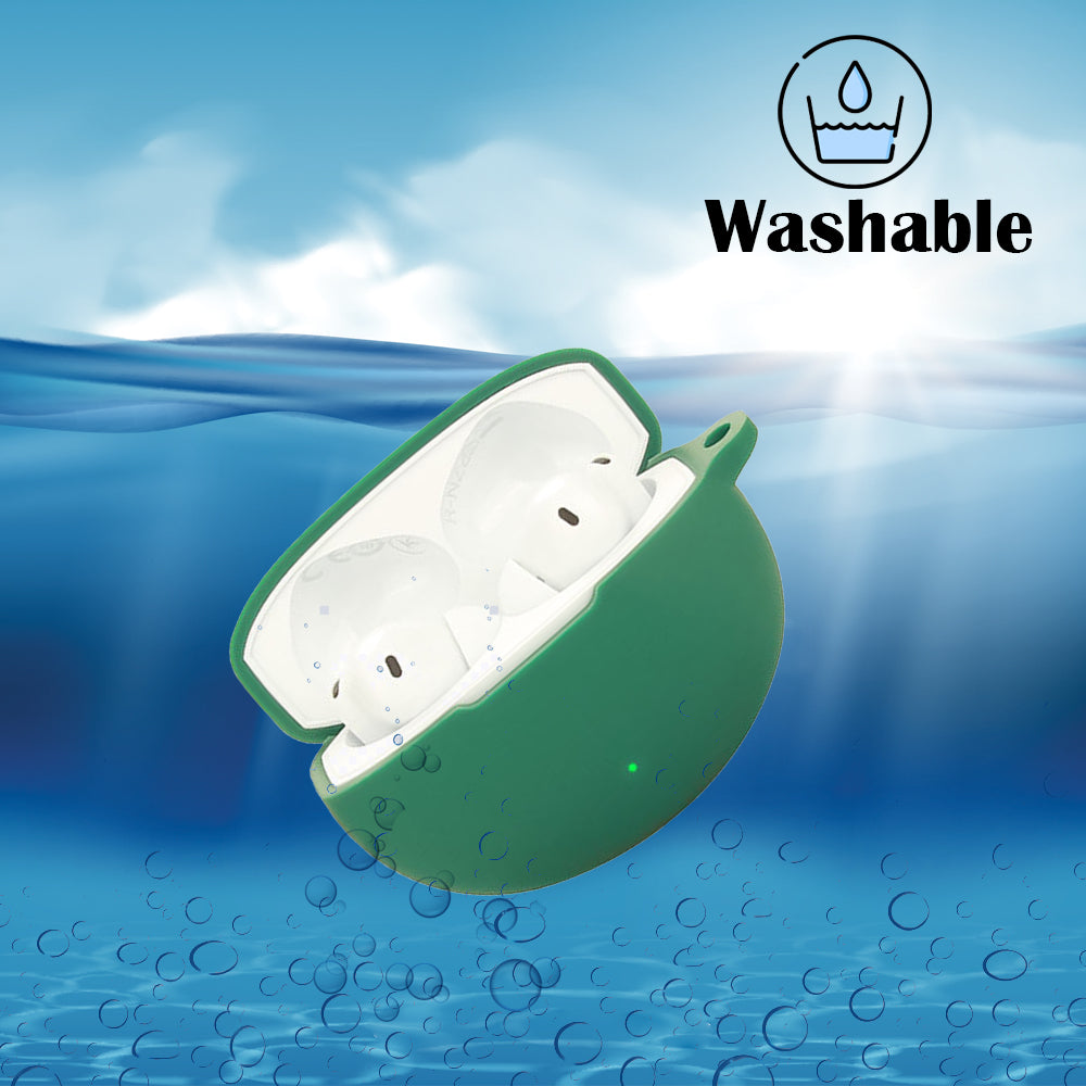 DeepZstore Silicone Case Cover for Oneplus Buds 4 - Green Colour