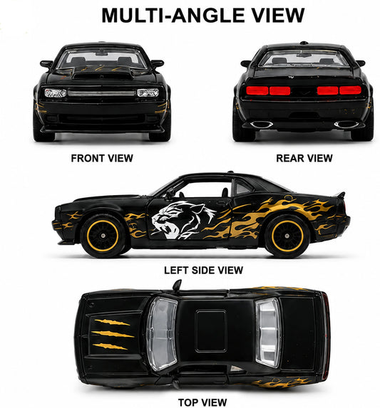 Black Panther Metal Die-Cast Car 1:64 Scale – Premium Toy Car for Kids & Collectors
