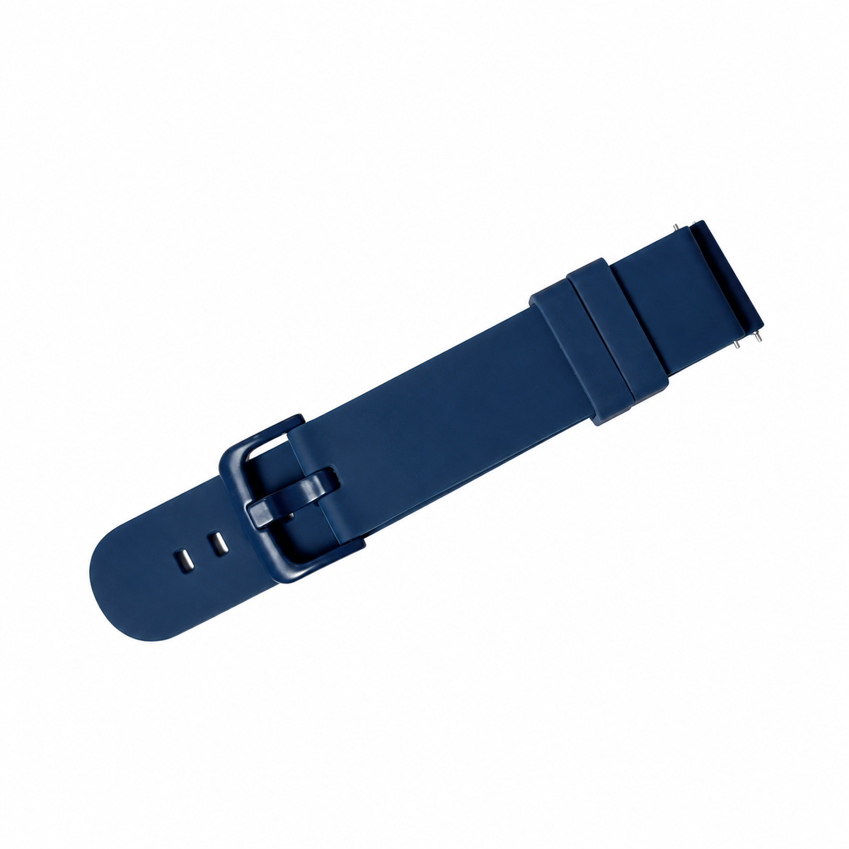 DeepZstore 22mm Silicone Watch Strap with Colour Buckle - Blue