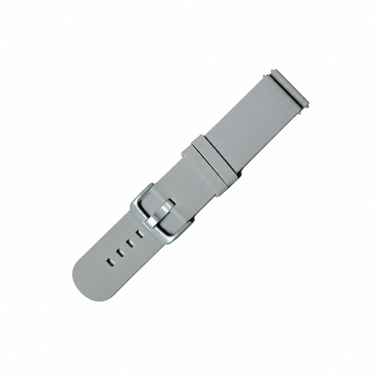 DeepZstore 22mm Silicone Watch Strap - Light Grey