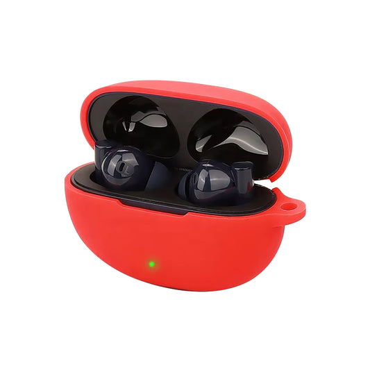 DeepZstore Silicone Case Cover for Realme Buds Air5/ Air6 -Red Color