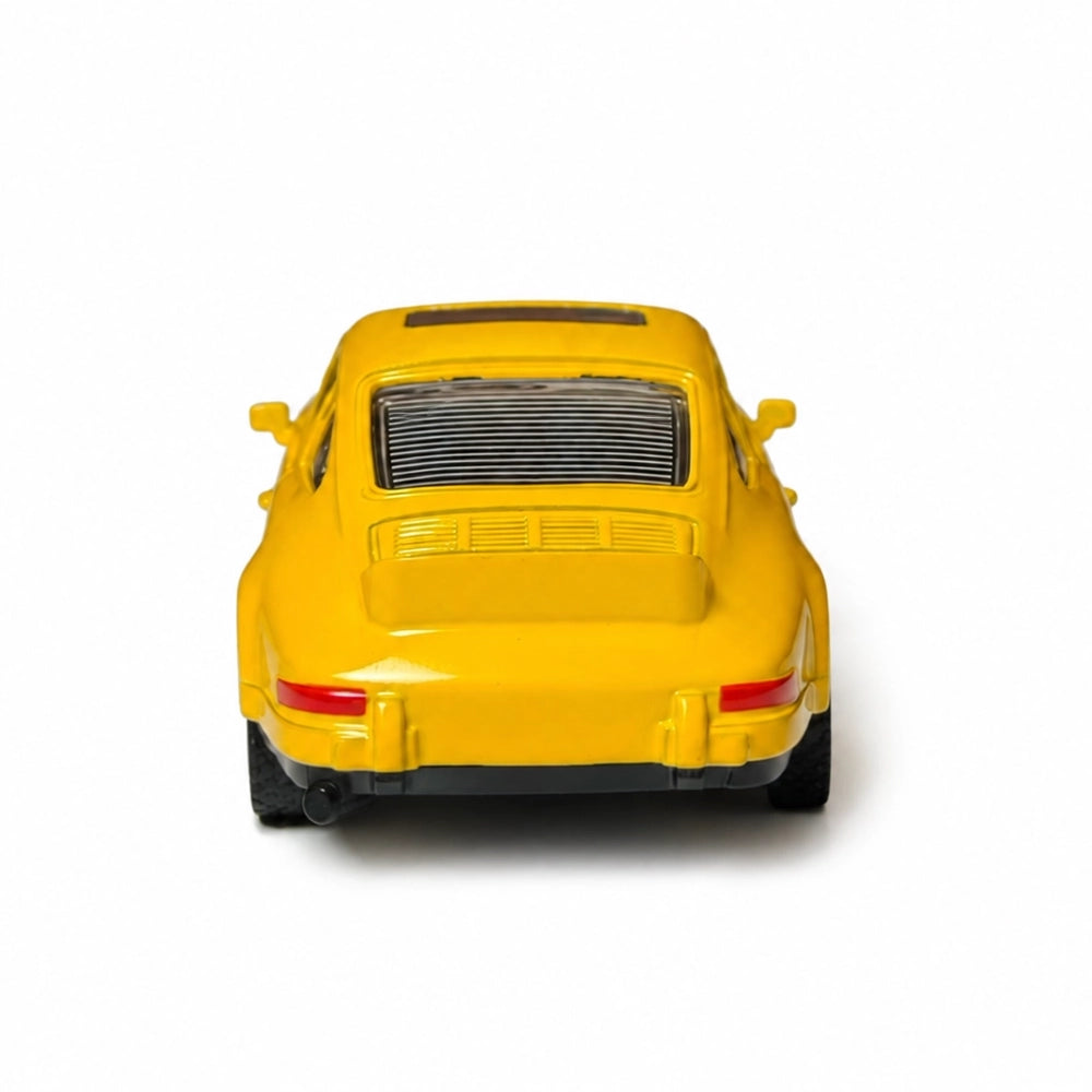 DeepZstore Classic 911 Turbo-Style Pull-Back Die-Cast Car – Yellow