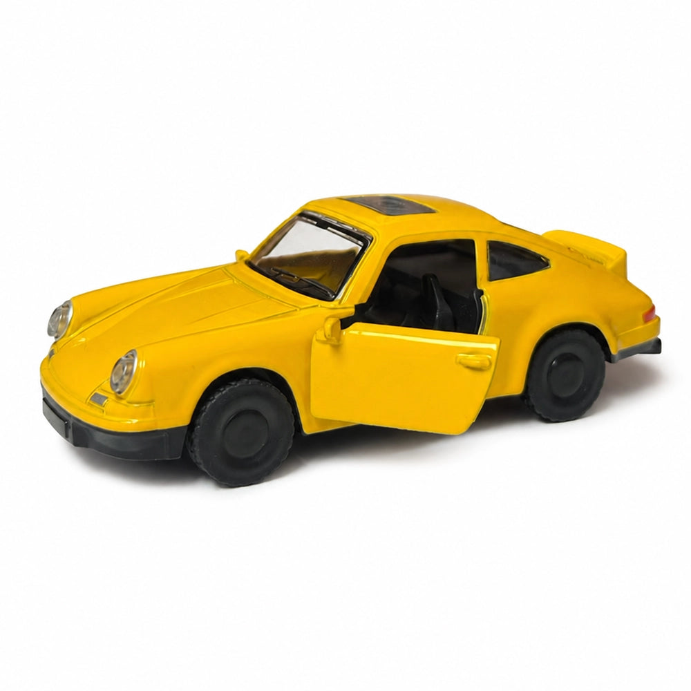 DeepZstore Classic 911 Turbo-Style Pull-Back Die-Cast Car – Yellow