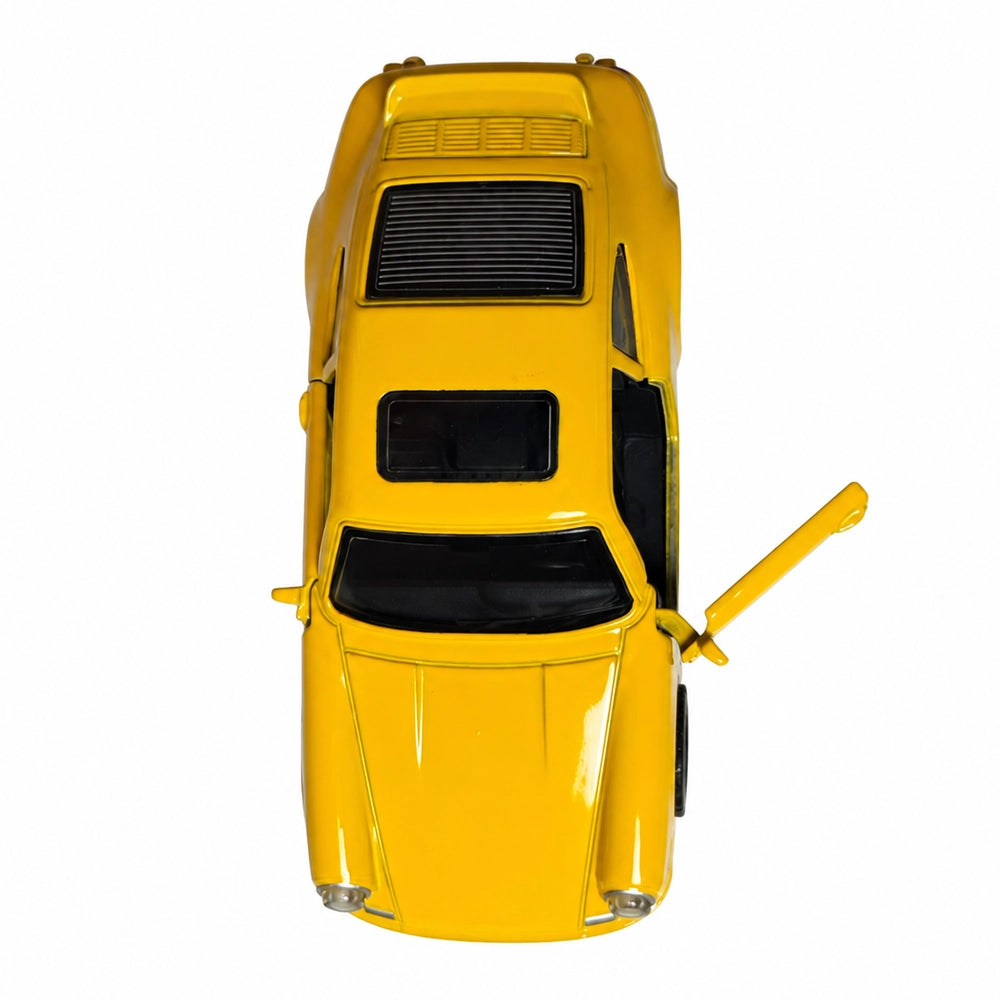 DeepZstore Classic 911 Turbo-Style Pull-Back Die-Cast Car – Yellow