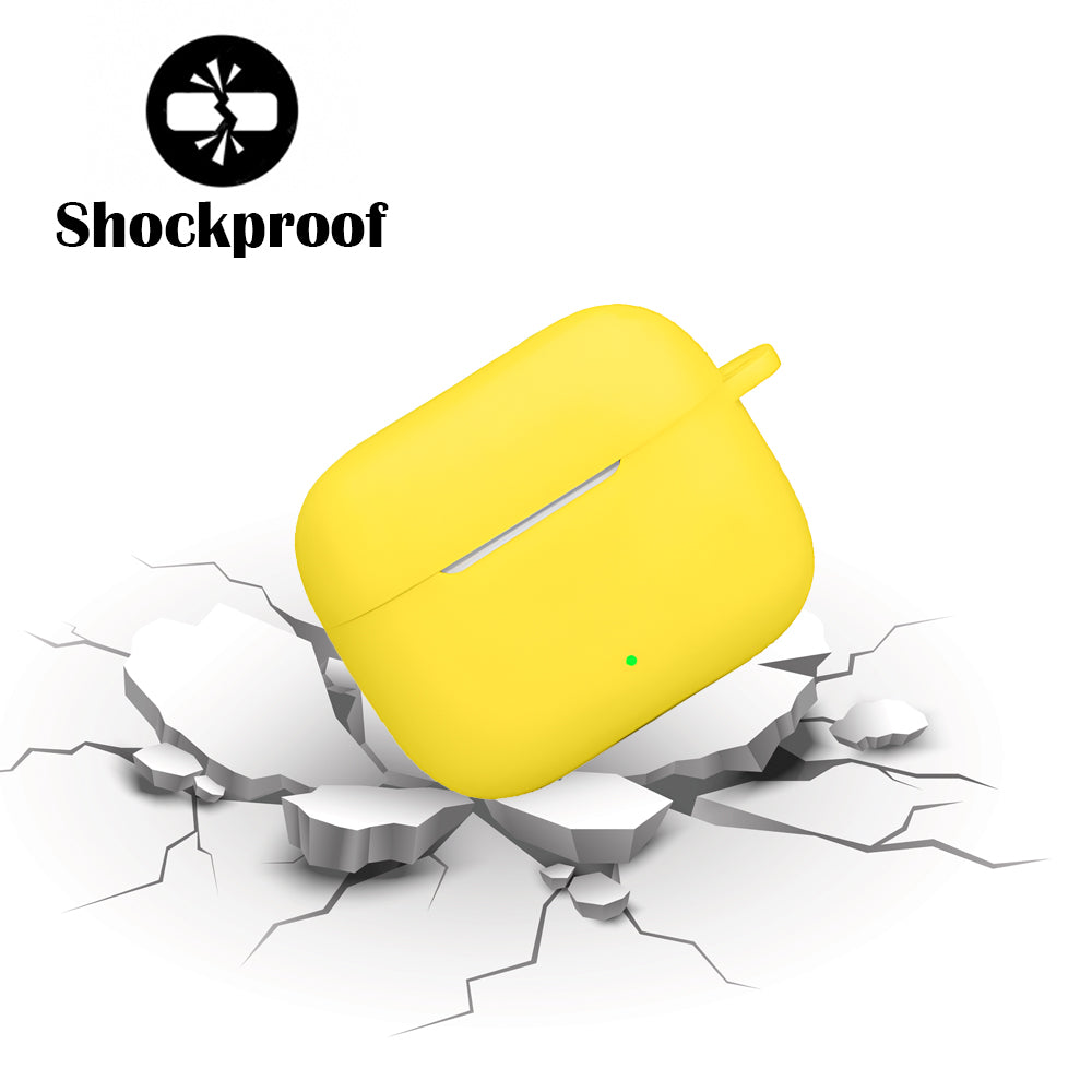 DeepZstore Silicone Case Cover for Oppo Enco 3 Pro - Yellow Color