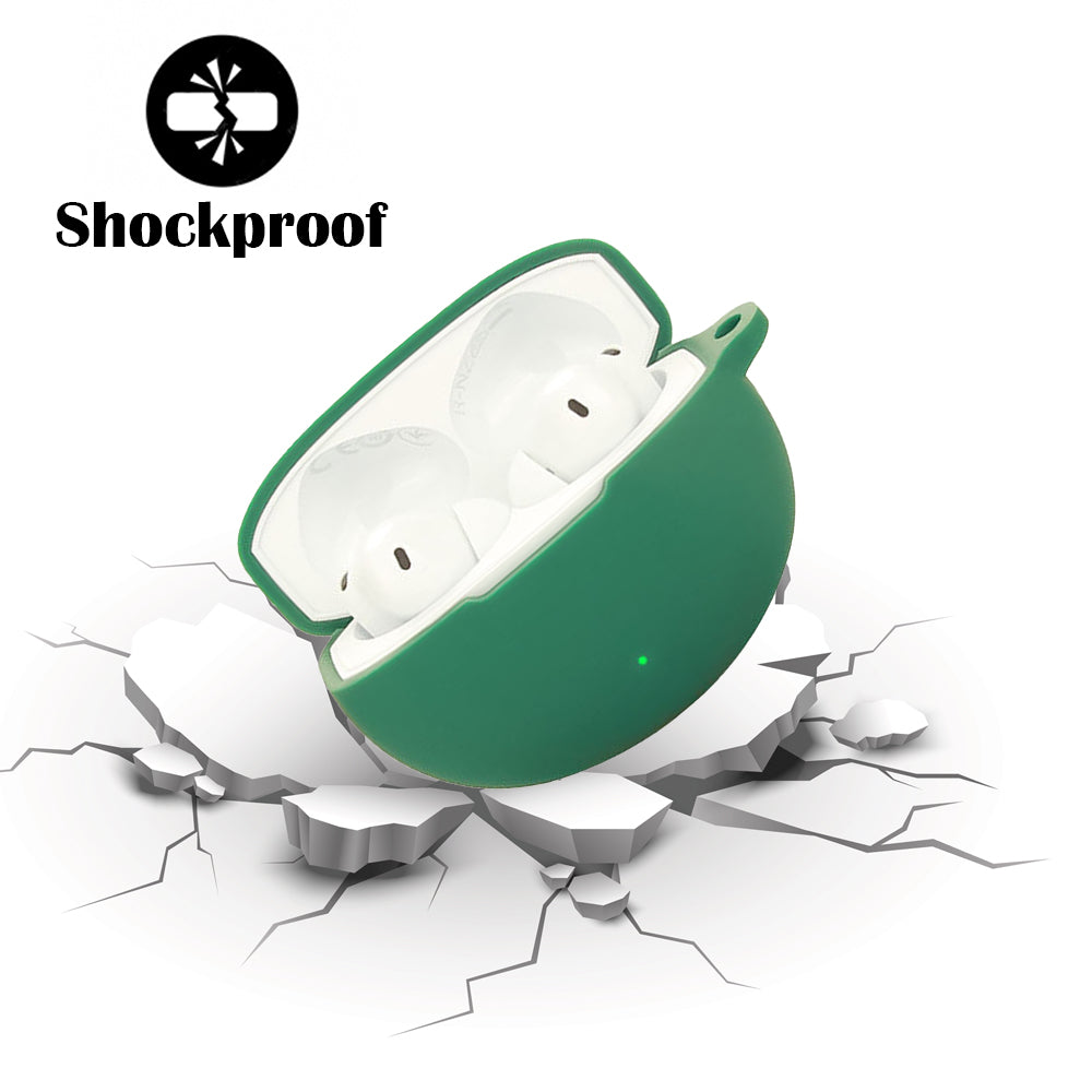 DeepZstore Silicone Case Cover for Oneplus Buds 4 - Green Colour