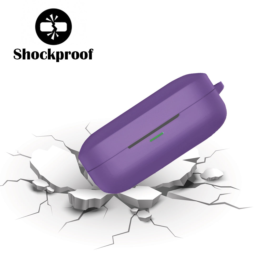 DeepZstore Silicone Case Cover for Realme Buds Air7 / Air7 Pro -Purple Color