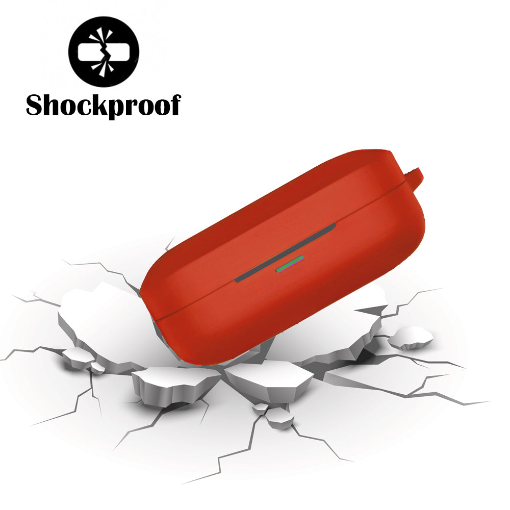 DeepZstore Silicone Case Cover for Realme Buds Air7/ Air7 Pro - Red Color