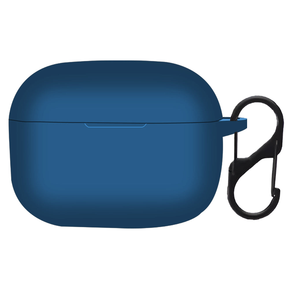 DeepZstore Silicone Case Cover for Realme Buds T300  - Blue Color