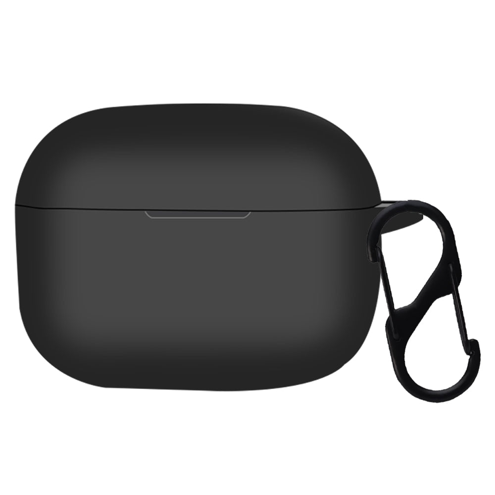 DeepZstore Silicone Case Cover for Realme Buds T300 - Black Color