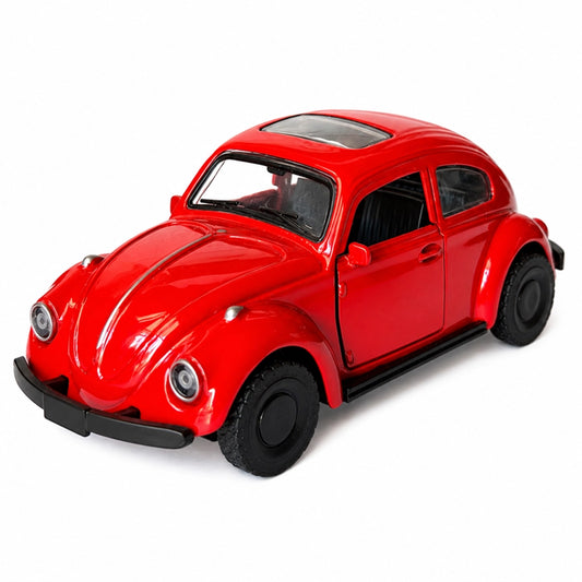 Classic Beetle-Inspired Die-Cast Metal Toy Car – Red | DeepZstore