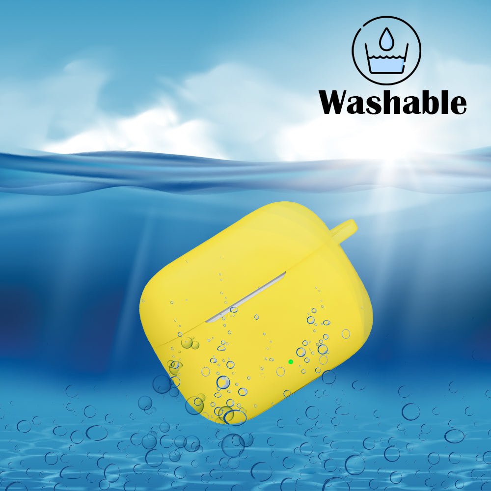 DeepZstore Silicone Case Cover for Oppo Enco 3 Pro - Yellow Color