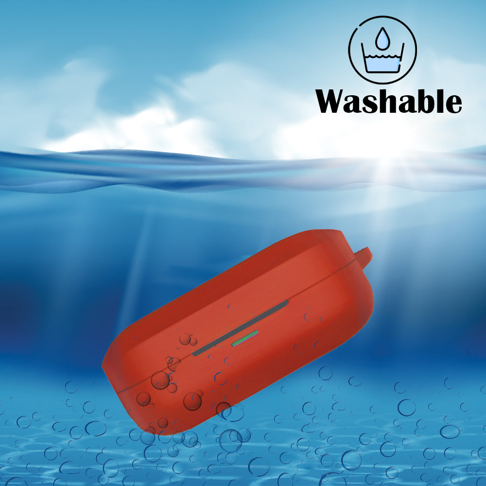 DeepZstore Silicone Case Cover for Realme Buds Air7/ Air7 Pro - Red Color