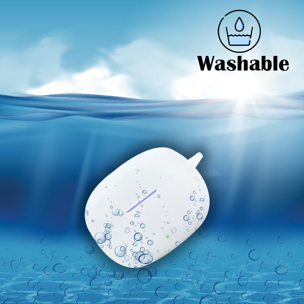 DeepZstore Silicone Case Cove for Realme Buds T200x - White Colour