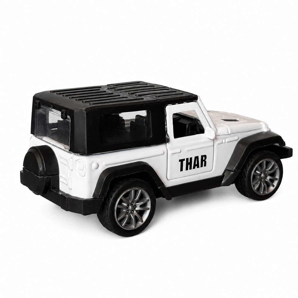 Thar Die-Cast Metal Pull-Back Toy Car – 10 cm Miniature SUV with Openable Doors | DeepZstore